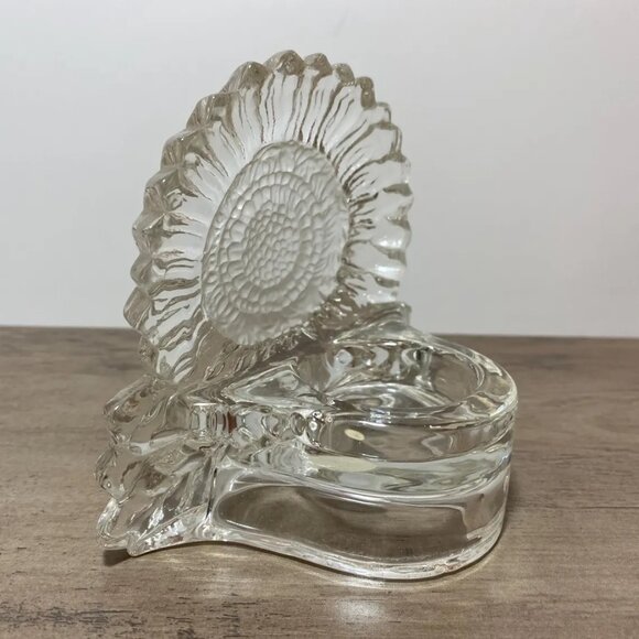 Vintage Flower Glass Votive Candle Holder Partylite 1990s Home Decor - Picture 5 of 7